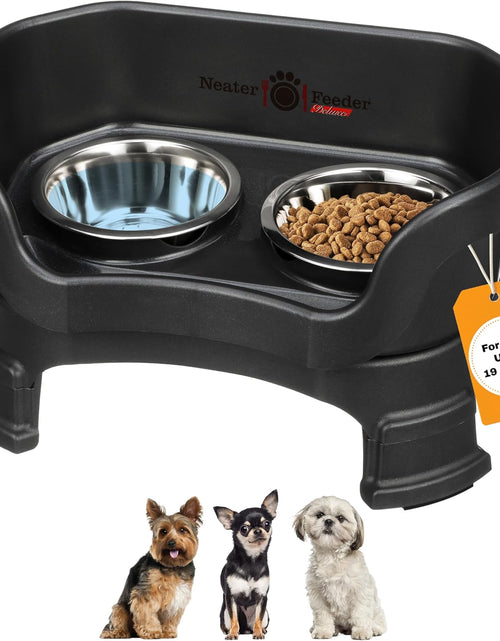 Load image into Gallery viewer, Neater Feeder Deluxe with Leg Extensions (Small, Midnight Black)
