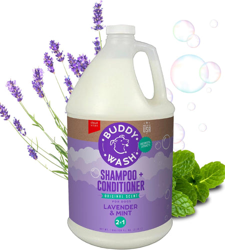 Buddy Wash Dog Shampoo & Conditioner for Dogs with Botanical Extracts and Aloe Vera
