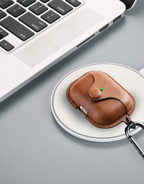 Load image into Gallery viewer, for Airpods Pro 2 Case Leather, Airpods Pro Leather Case Cover with Keychain Airpods Strap Compatible with Apple Airpods Pro 2Nd Generation 2023 2022/ Airpods Pro 2019 (Front LED Visible),Brown
