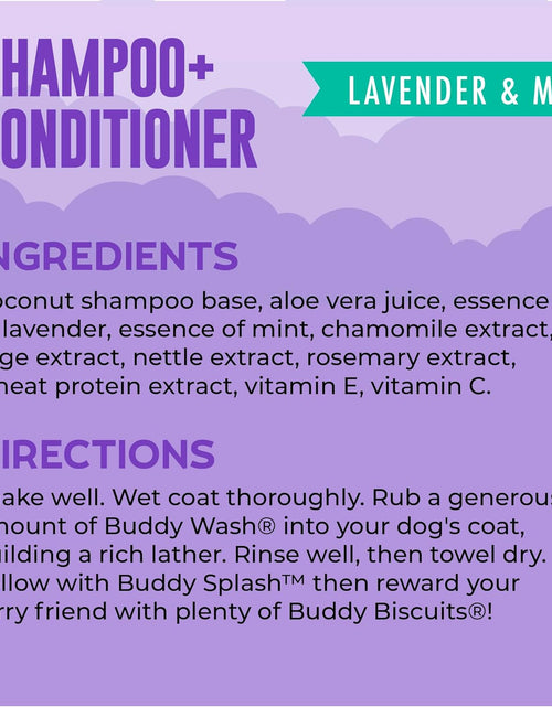 Load image into Gallery viewer, Buddy Wash Dog Shampoo &amp; Conditioner for Dogs with Botanical Extracts and Aloe Vera
